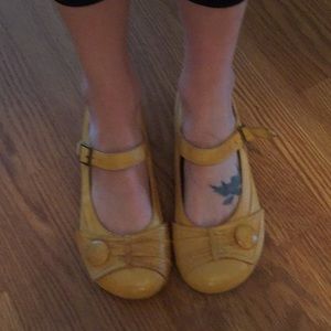 Yellow Mary Janes